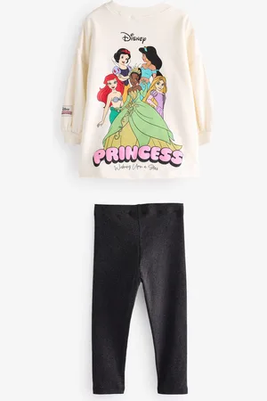 Next Disney Princess Long Sleeve 100% Cotton T-Shirt and Leggings Set (3mths-7yrs)3 - 4 år (98 - 104cm)
