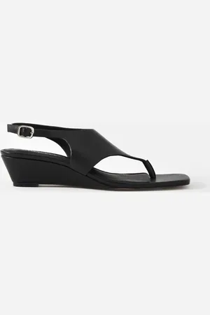 mint&berry Cyra Flip Flop Wedge Heelseu41