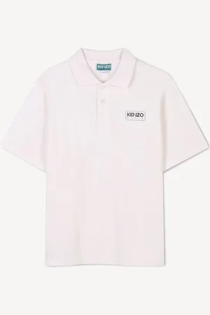 Kenzo Small Logo Short Sleeve White Polo Shirt140146cm