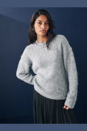 Next Soft Touch Crew Neck Knitted Jumper with WoolS Reg