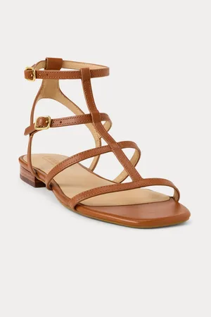 Ralph Lauren Everley Gladiator Style Leather Sandals