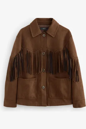 Next Faux Suede Fringed JacketXL