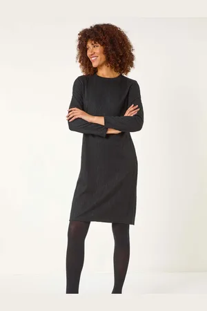 Roman Cable Knit Textured Dress44