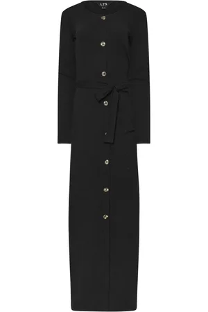 Long Tall Sally Langærmet Ribbed Button Maxikjole40 Høj