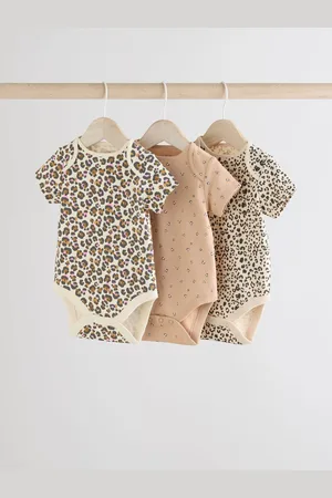 Next Kortærmet 100% Cotton Baby Sparkedragt 3 Pakke9 - 12 måneder (74 - 80cm)