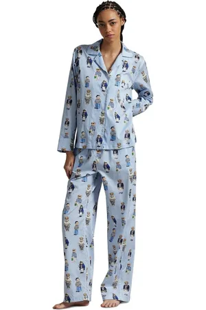 Ralph Lauren Stripe Ralph Lauren Iconic Bear Madison 100% Cotton Pyjamas Setxlarge