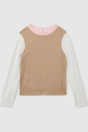 Reiss Audrey Wool Blend Stribet Rund hals Trøje7 - 8 år (122 - 128cm)