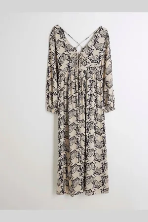 River Island Petite V-Neck Printed Maxi Dress12 XS