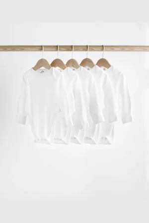 Next Baby Hip Dysplasia Long Sleeve 100% Cotton Bodysuits 5 Pack5lb (44cm)