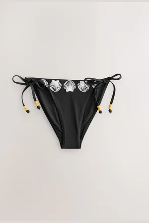 Next Palm Embroidered Tie Side Bikini Bottoms46