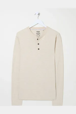 Fat Face FatFace Long Sleeve Slub Henleylarge