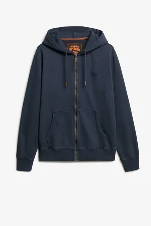 Superdry 100% Bomuld Det essentielle Logo Washed Zip HættetrøjeXXL