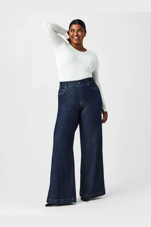 Spanx Wide Leg Black Jeansxlarge