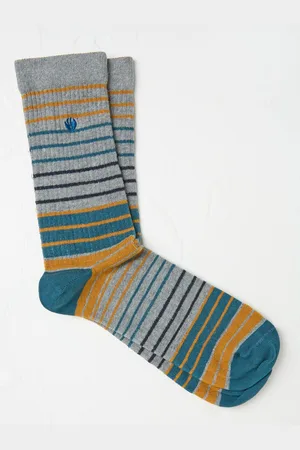 Fat Face FatFace Striped Ribbed SocksUK 6.5 - 9