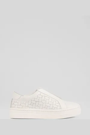 LK Bennett Cecile Patent Cut Out Block Heel Courts