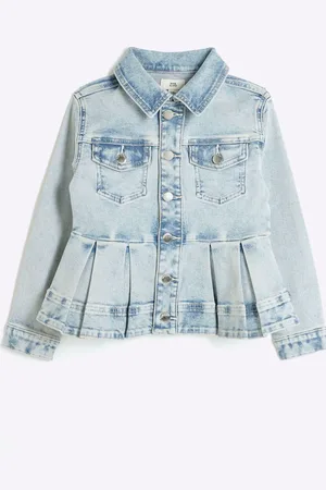 River Island Girls Peplum Denim Jacket146152cm