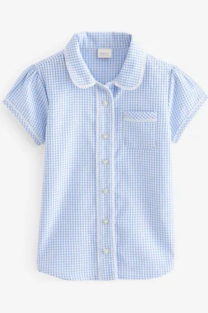 Next Cotton Rich School Gingham Blouse (3-14yrs)10 år (140cm)