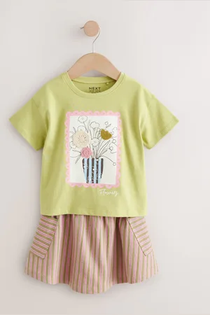 Next 100% Cotton T-Shirt & Skirt Set (3mths-7yrs)116122cm