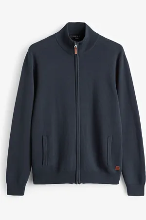 Next Normal pasform 100% Bomuld Premium Zip-Through TrøjeM