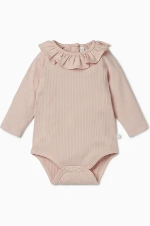Mori Pink Organic Cotton and Bamboo Long Sleeve Bodysuit9 - 12 måneder (74 - 80cm)