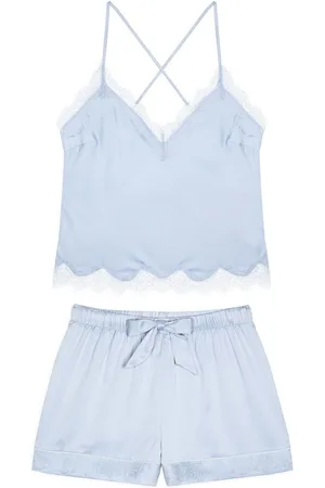 Chelsea Peers Satin Lace Trim Cami Short Pyjama Set34
