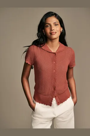 Laura Ashley Button Down hæklet topsmall