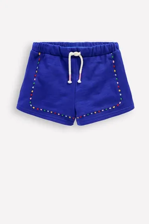 Boden 100% Bomuld Pom Trim Jersey Shorts11 - 12 år (146 - 152cm)