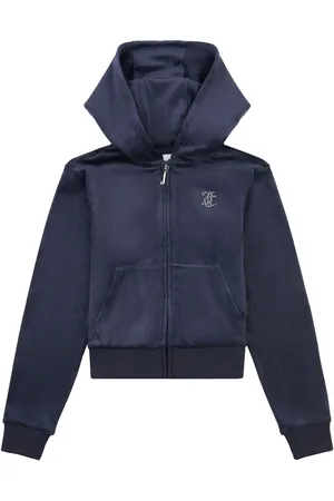 Juicy Couture Girls Mini Diamante Zip Hoodie7 - 8 år (122 - 128cm)