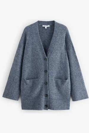 Next Afslappet pasform oversized longline strikket CardiganM Reg