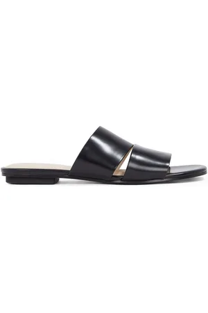 Calvin Klein Leather Sandals With Two Strapseu39