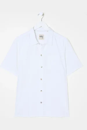Fat Face FatFace Short Sleeve Bugle Linen Cotton ShirtS Reg