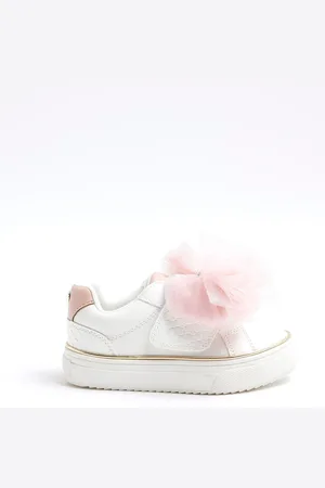 River Island Girls Organza Bow Trainers