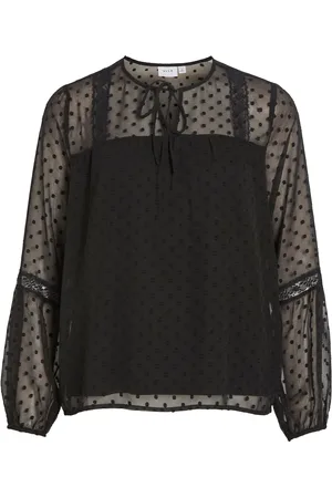 VILA Dobby And Blouse Detail Bluse44