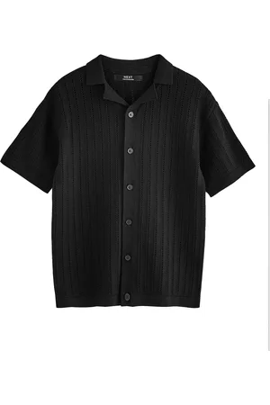 Next Button Through Short Sleeve Knitted Polo Shirt (3-16yrs)166168cm