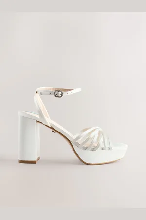 Next Forever Comfort Wedding Platfrom Strappy Bridal Block Heels