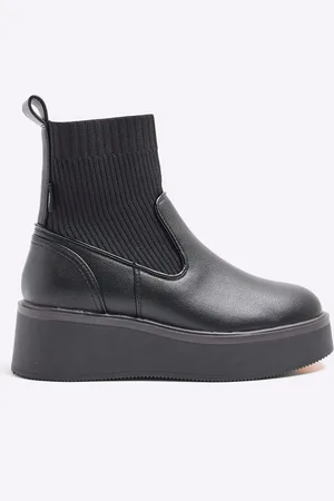 River Island Strikket Sokker Ankel Støvler