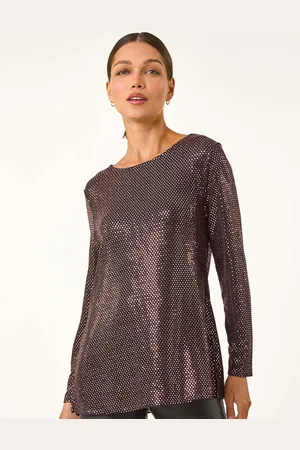 Roman Shimmer Cowl Back Tunika40