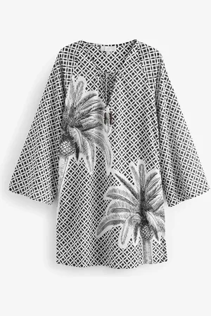 Next 100% Cotton Kaftan Cover-UpXL