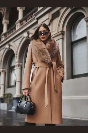Forever New Monica Faux Fur Krave Wrap Coat40