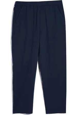 Farah Blue 100% Organic Cotton Hawtin Seersucker Trouserslarge
