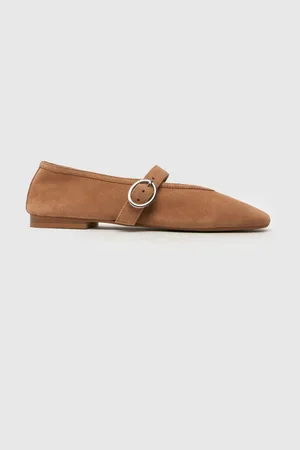 Schuh Lavena Mary Jane Brown Ballerinaseu38