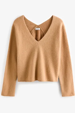 Next Premium 100% Cashmere V-Neck Knitted JumperS Reg