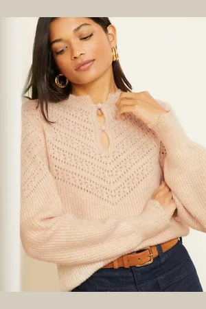 Love & Roses Cosy Pointelle Stitch Keyhole Jumper38