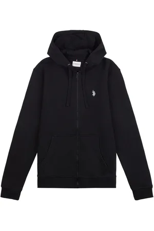U.S. Polo Assn. U. S. Polo Assn. Mens Classic Fit 100% Cotton Double Horsemen Zip Up HoodieXXL