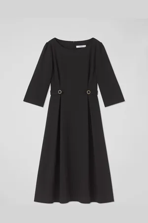 LK Bennett Halina Gold Button Detail Dress48