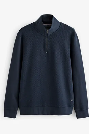 Next Quarter Zip Textured Funnel SweatshirtXXL