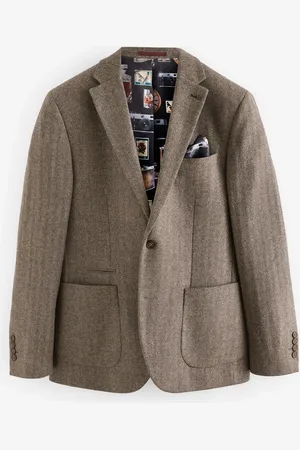 Next Wool Rich Herringbone Blazer44 R