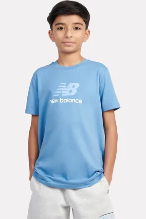 New Balance Kids Jersey Stacked 100% Cotton Logo T-Shirt122128cm