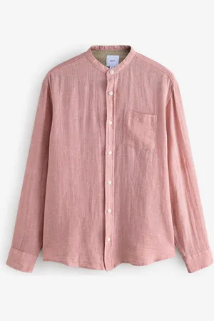 Next Cotton Linen Blend Long Sleeve Shirt