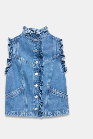 mint&berry Denim Flæsekant GiletM